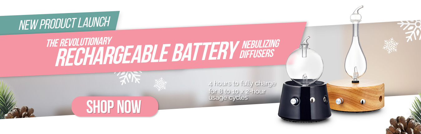 rechargeable battery nebulizing diffuser