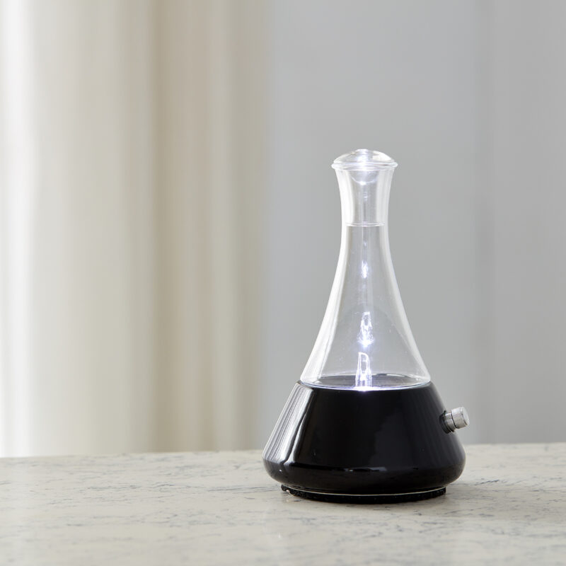 Opulence Black in situ Opulence Black Nebulizing Diffuser on Table