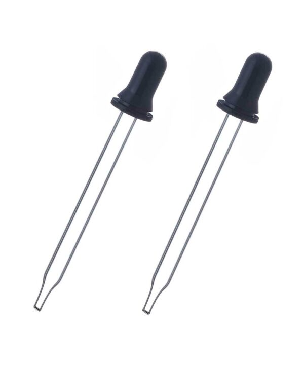 Two Glass Oil Pipettes