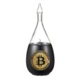 Laser Engraved Bitcoin Raindrop Black Nebulizing Diffuser