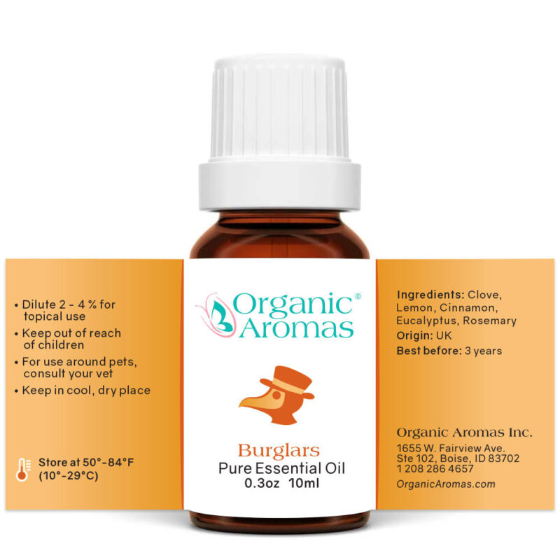 Burglars Essential Oil Blend 10ml Open Label Burglars Essential Oil Blend 10ml Open Label