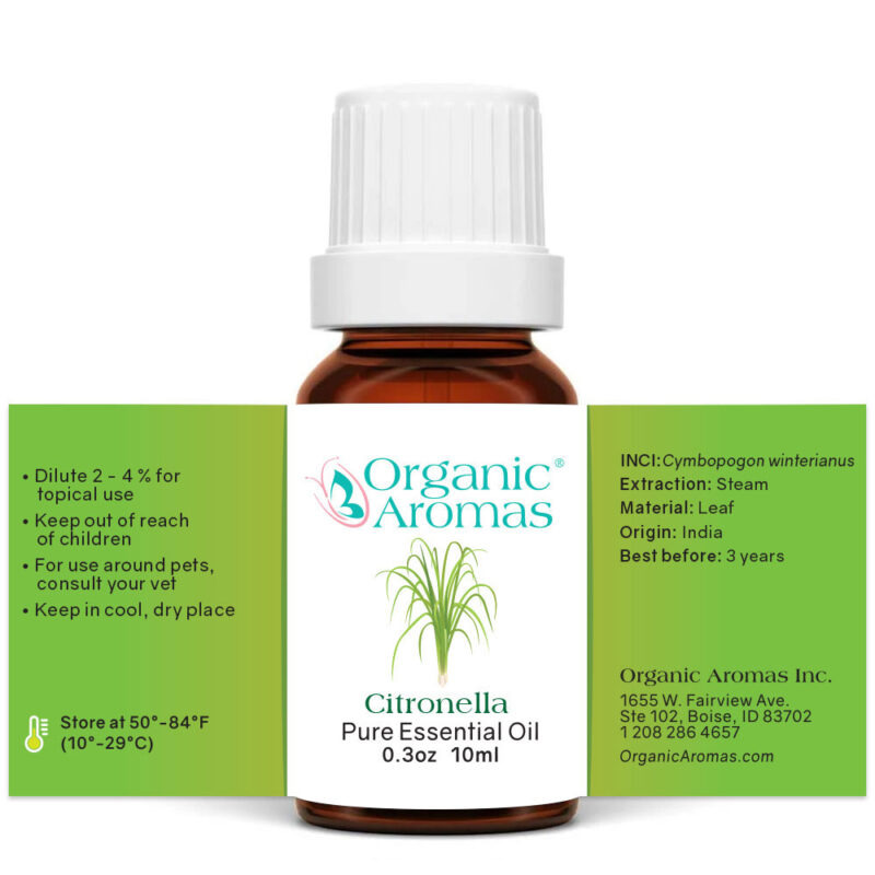 Citronella Essential Oil 3 Bottles Citronella Essential Oil Open Label