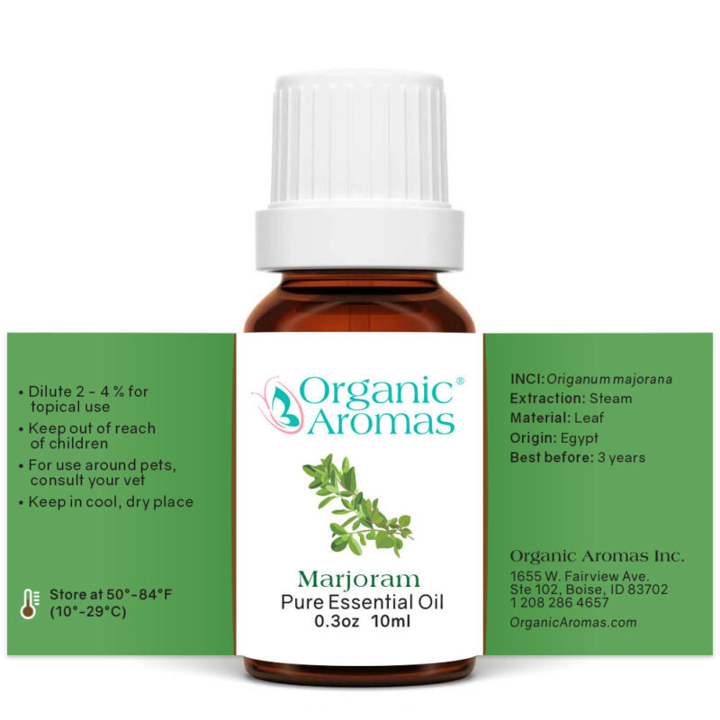 Marjoram Pure Essential Oil Open Label Marjoram Pure Essential Oil Open Label
