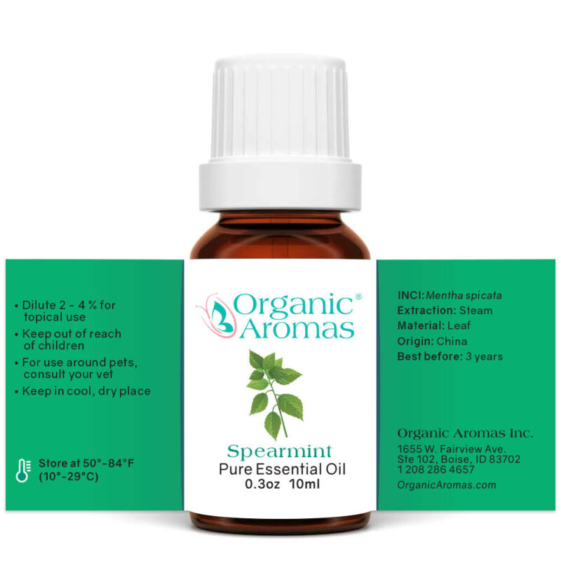 Spearmint Pure Essential Oil Open Label Spearmint Pure Essential Oil Open Label