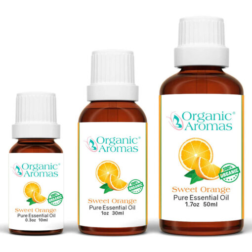 Sweet Orange Essential Oil 3 Bottles Organic
