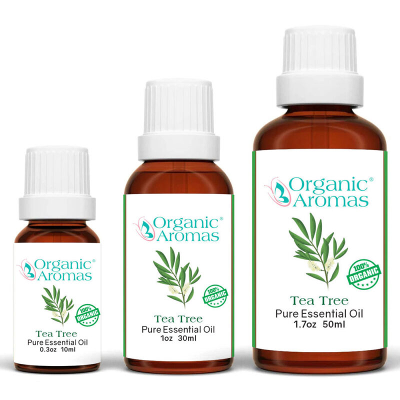 Tea Tree Organic Pure Essential Oil 10ml 30ml 50ml Bottle Size Tea Tree Organic Pure Essential Oil 10ml 30ml 50ml Bottle Size