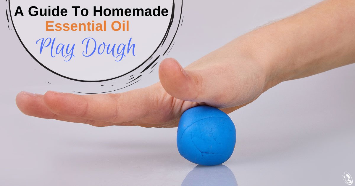 Homemade, Non-toxic Playdough infused With Essential Oils Focus 