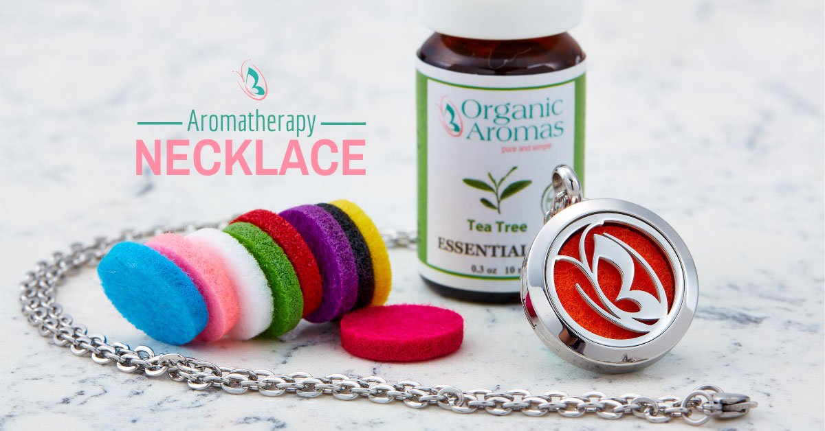 Aromatherapy Necklace and Tea Tree Essential Oil