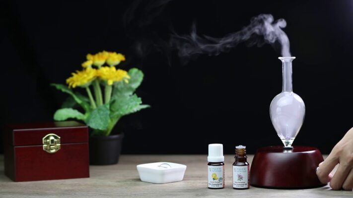 Diffusing Elegance Nebulizing Diffuser with Essential Oils from Organic Aromas