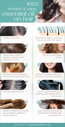 How to Mix Essential Oils for Hair Growth and Thickness - Organic Aromas®