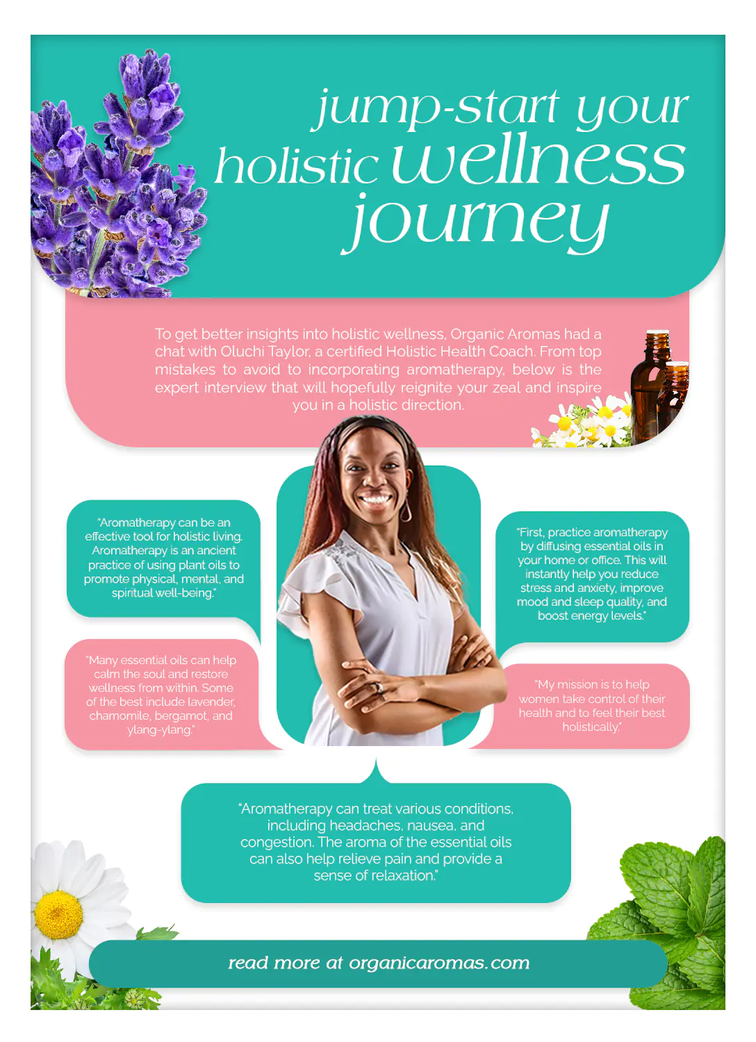 Jump Start Your Holistic Wellness Journey With These Expert Guides Infographic by Organic Aromas