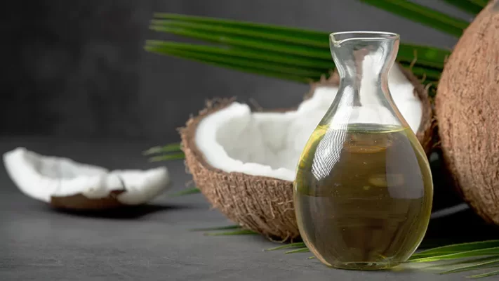 photo of coconut oil on the top of the table