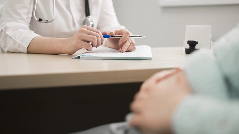 Photo of a man during Consultation