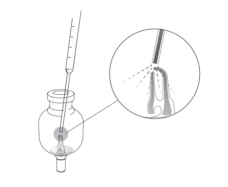 use the pipette to spray the micro-tubes