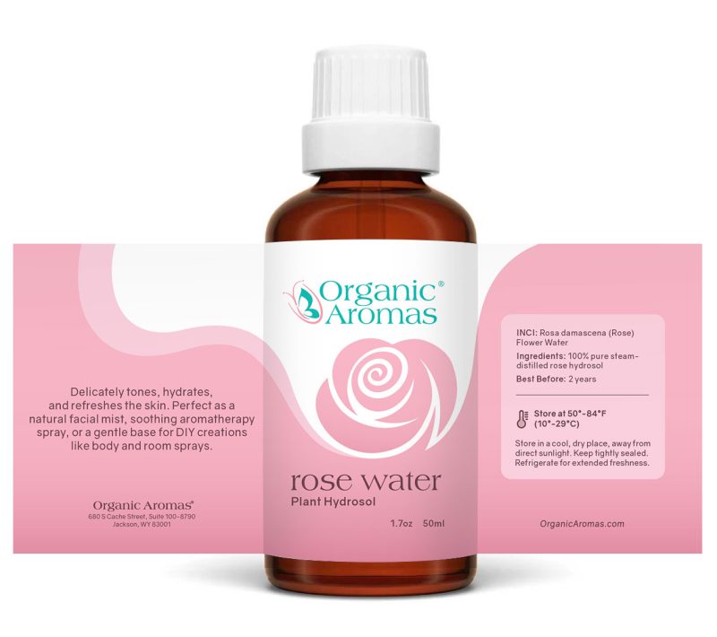 rose water plant hydrosol label rose water plant hydrosol label