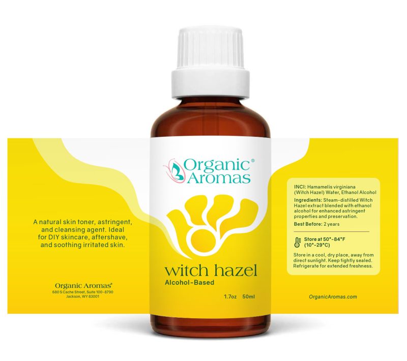 witch hazel distillate label witch hazel distillate label
