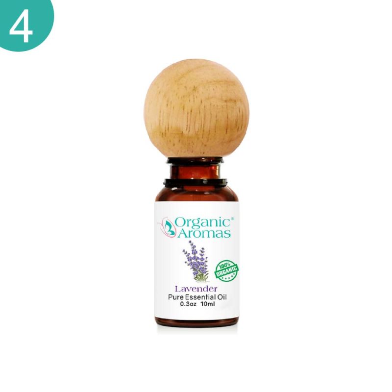 Wooden Aroma Diffuser Ball-010 step 4 "screw" final wood pod onto essential oil bottle