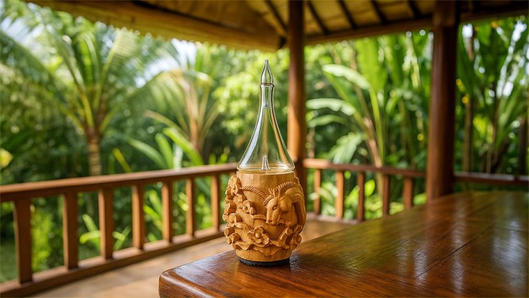 Hand-carved diffuser