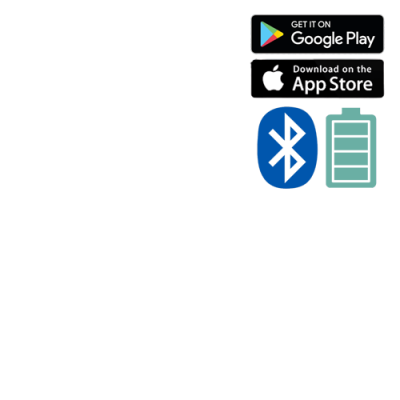 bluetooth rechargeable and app icons