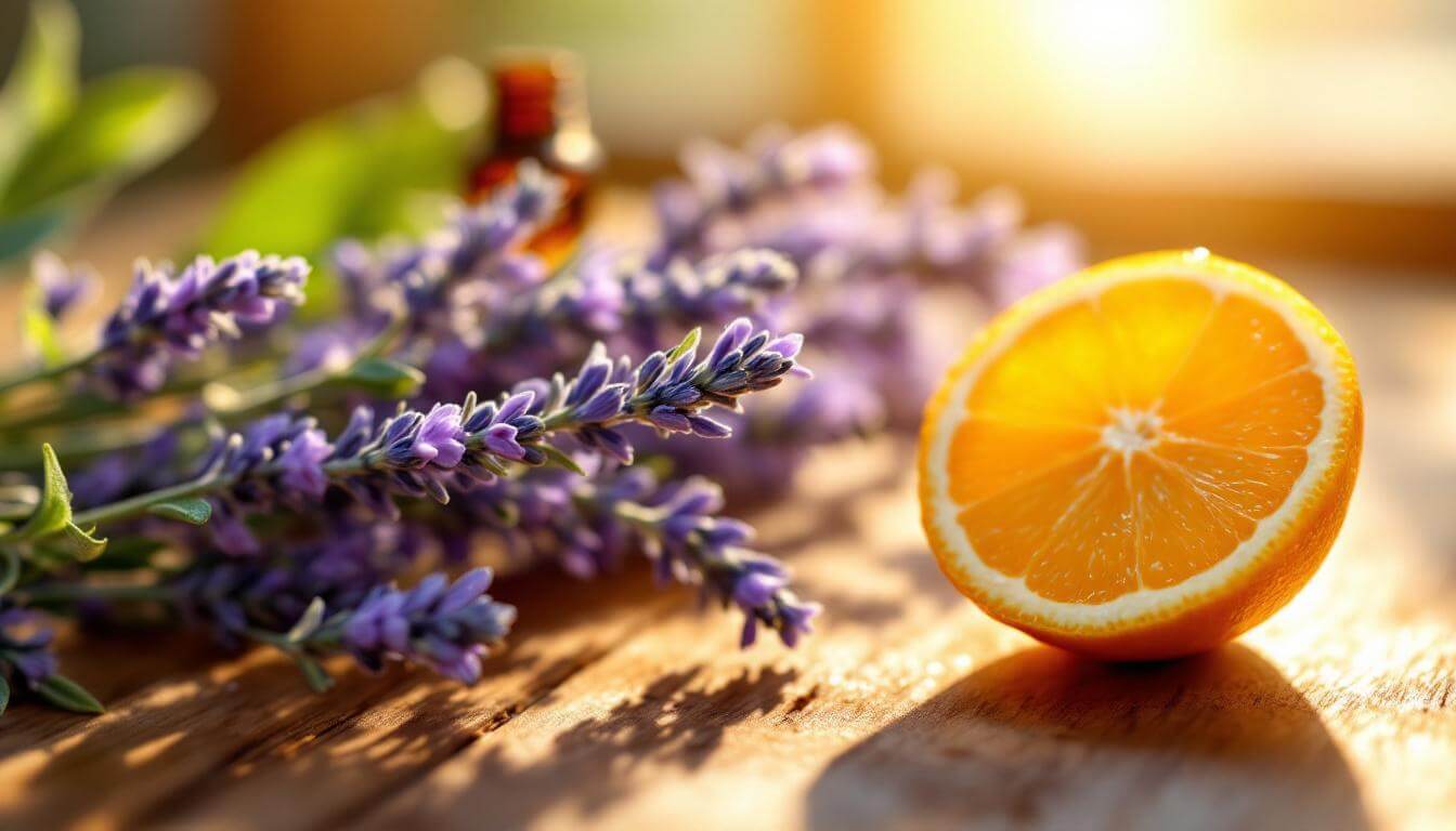 lavender and bergamot, linalool-rich essential oils for sleep onset