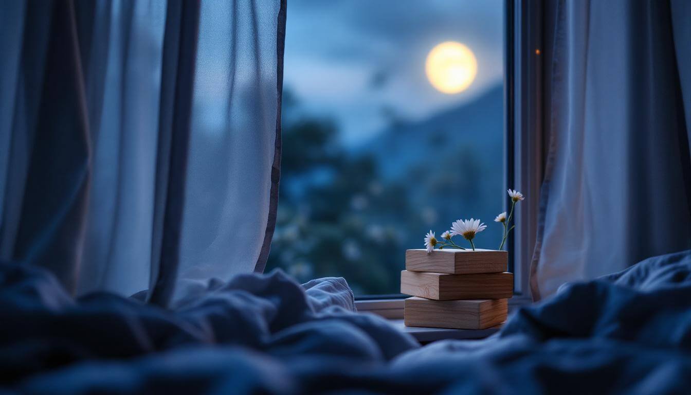 deep twilight bedroom, REM-safe essential oils for sleep