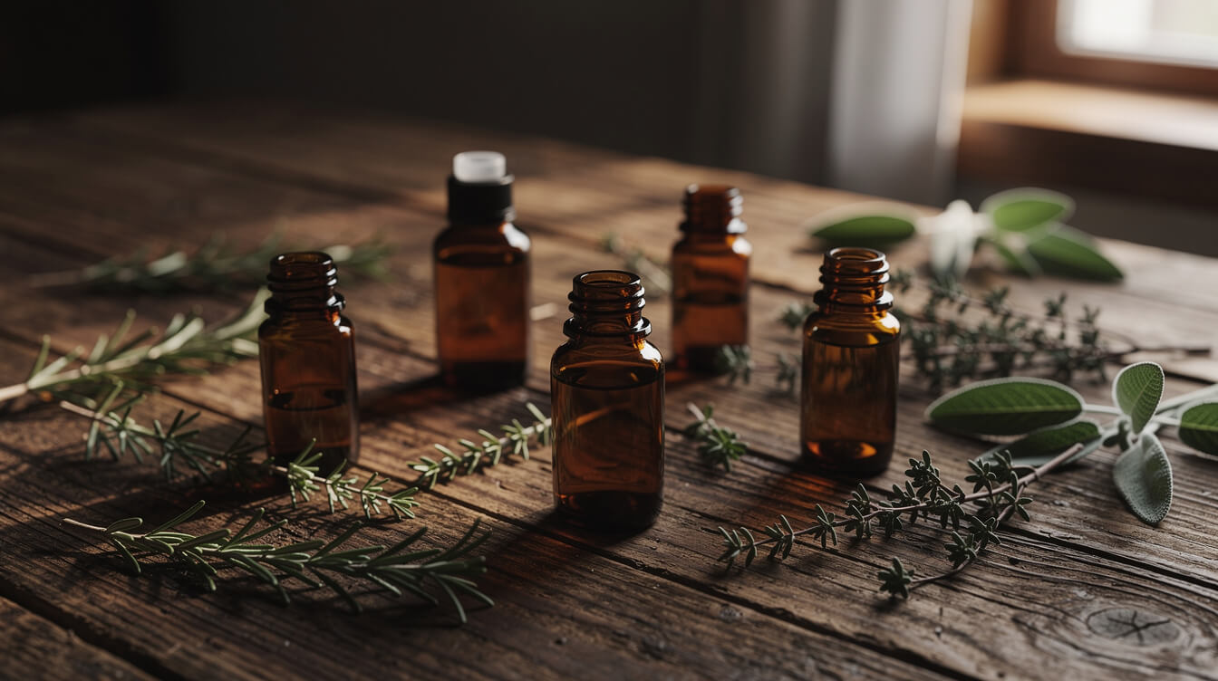 concentrated essential oil bottles that are unsafe for dogs