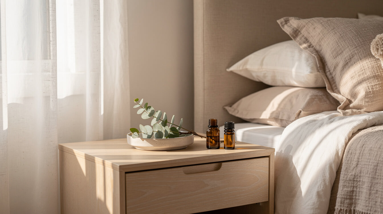 how many drops of essential oil in diffuser for a calm bedroom setting