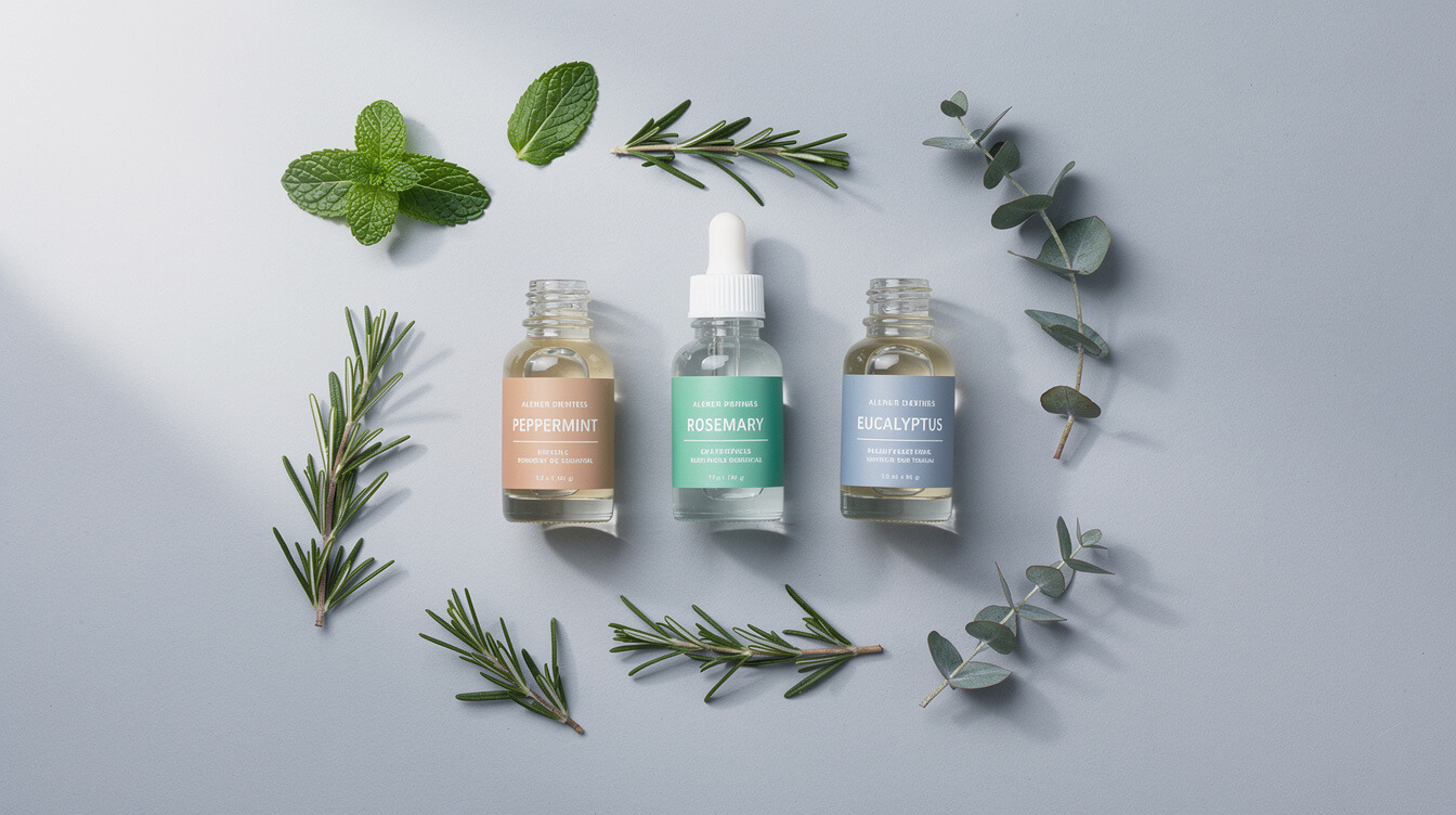 essential oils for driving alertness peppermint rosemary eucalyptus
