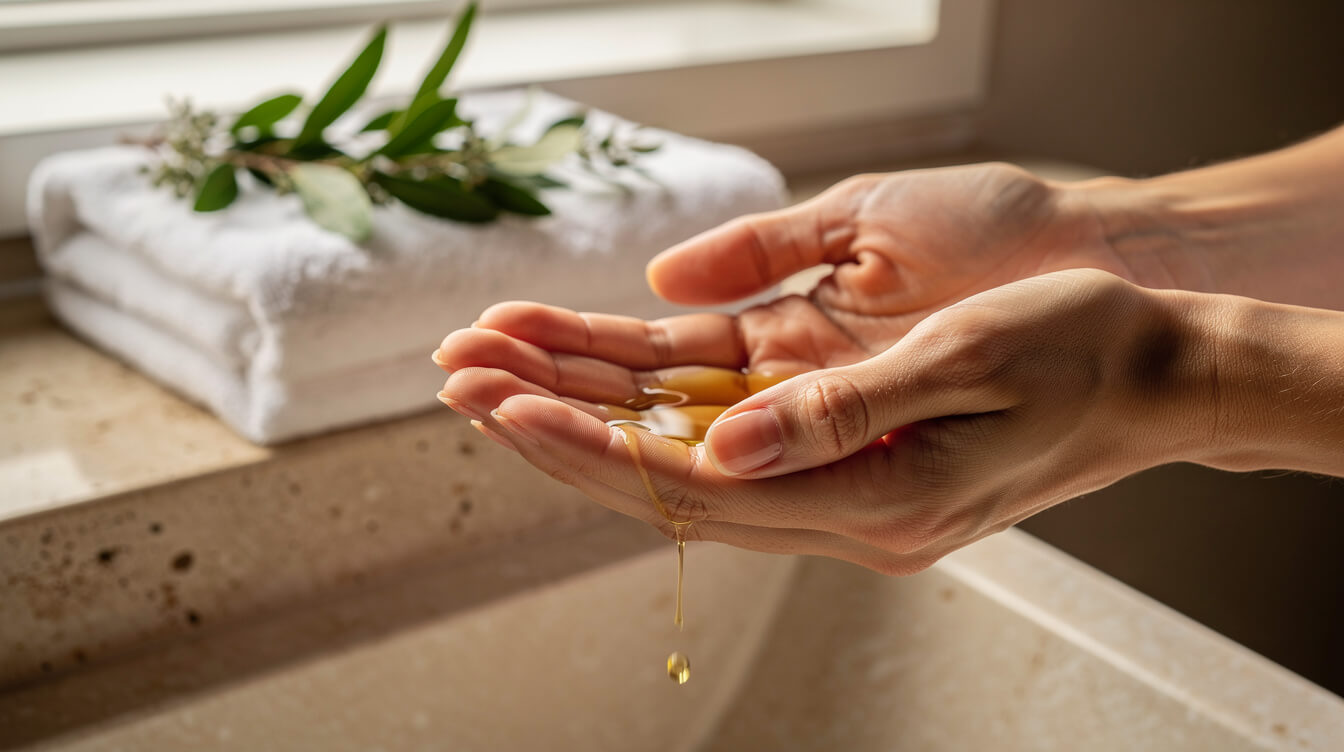 patchouli oil used in a natural skincare routine