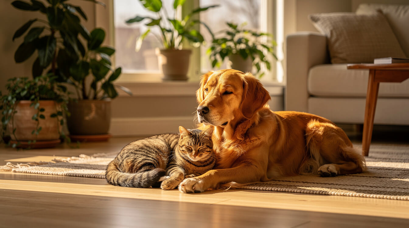 pet safe essential oil diffusing around dogs and cats