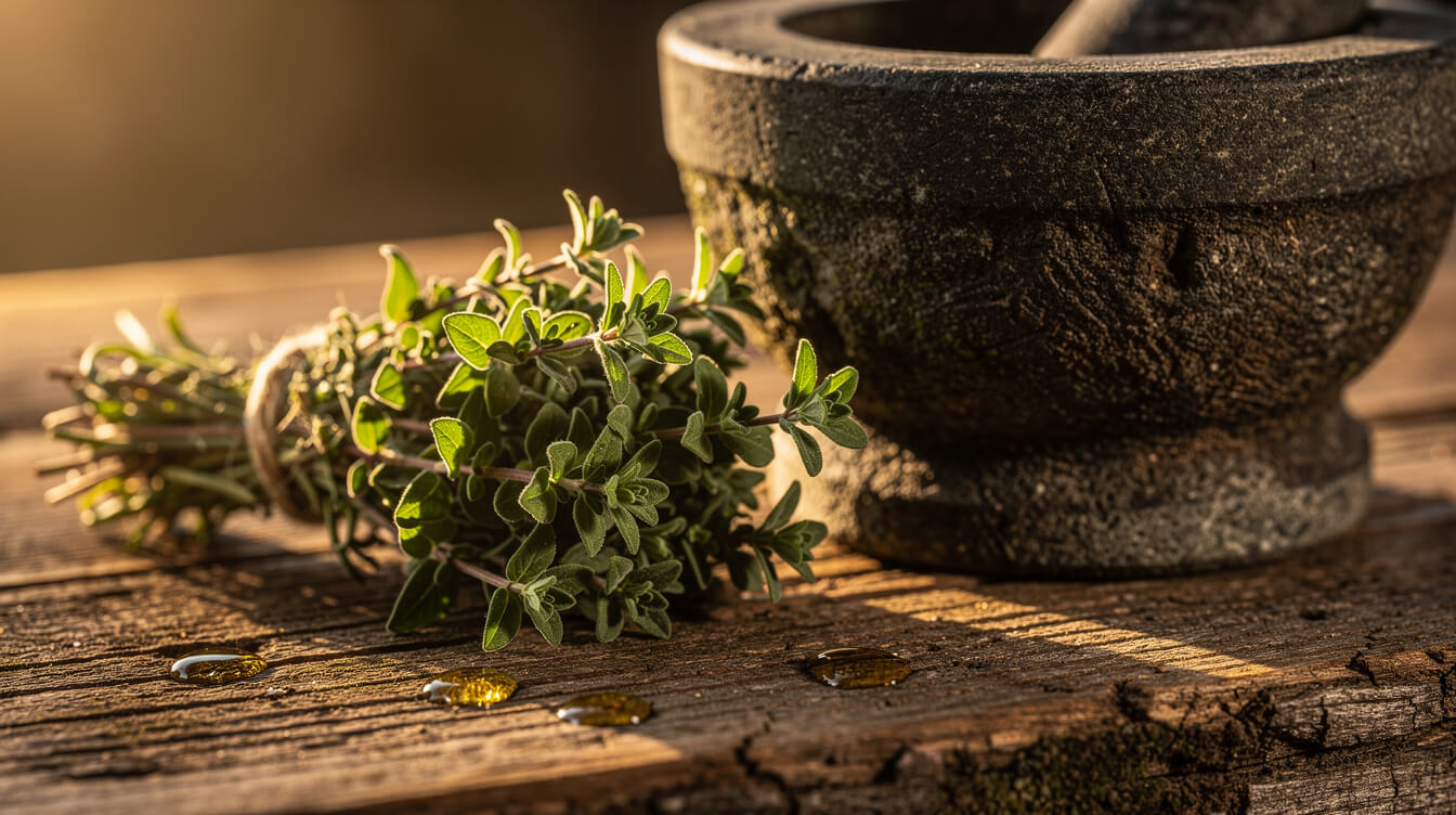 essential oils for antibacterial thyme oregano active compounds botanical