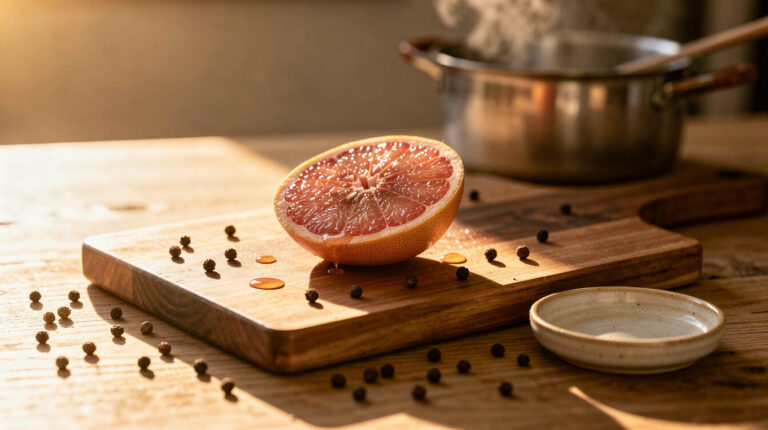 Wednesday Mood: The Dinner-Prep Reset — Grapefruit & Black Pepper for the Chaos Hour