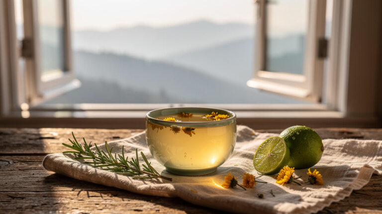 Saturday Seasonal: One Day to Double Ninth — Chrysanthemum Tea, a Pungent Sprig & a Rosemary-Lime Blend