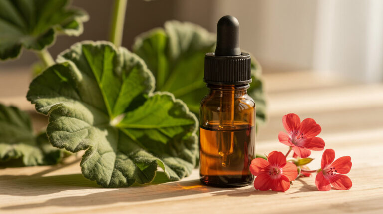 Geranium Essential Oil Benefits: The Citronellol-Geraniol Chemistry Nobody Explains