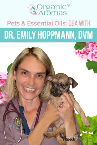 Dr Emily Hoppmann with pug dog