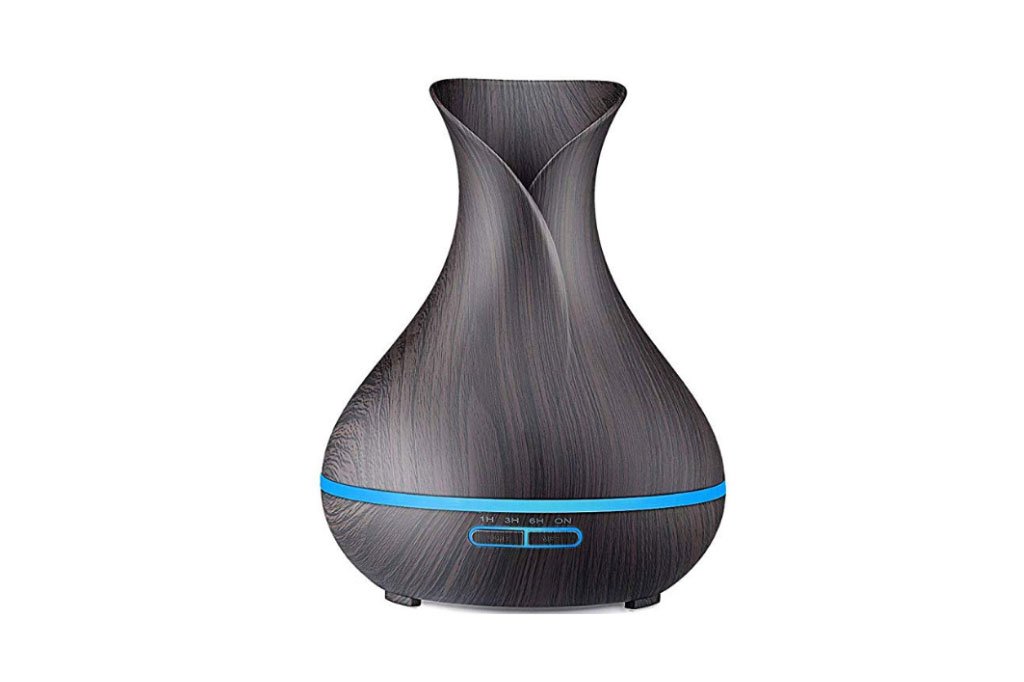 URPOWER Essential Oil Diffuser 400ml Wood Grain